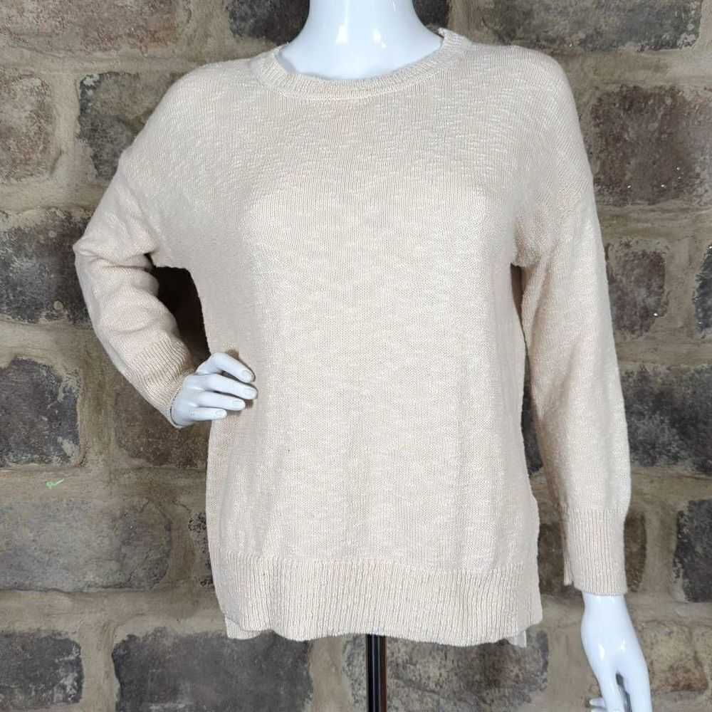 Rachel Zoe Oatmeal Long Sleeve Lightweight Sweater‎ Woman's Size Small